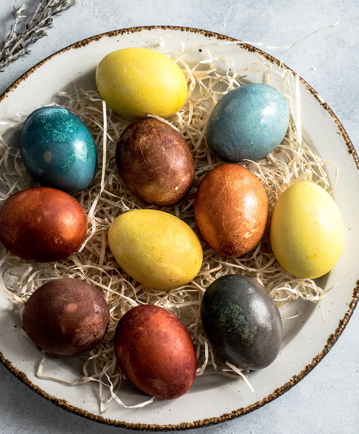 Osterdeko selbst basteln aus Naturmaterialien