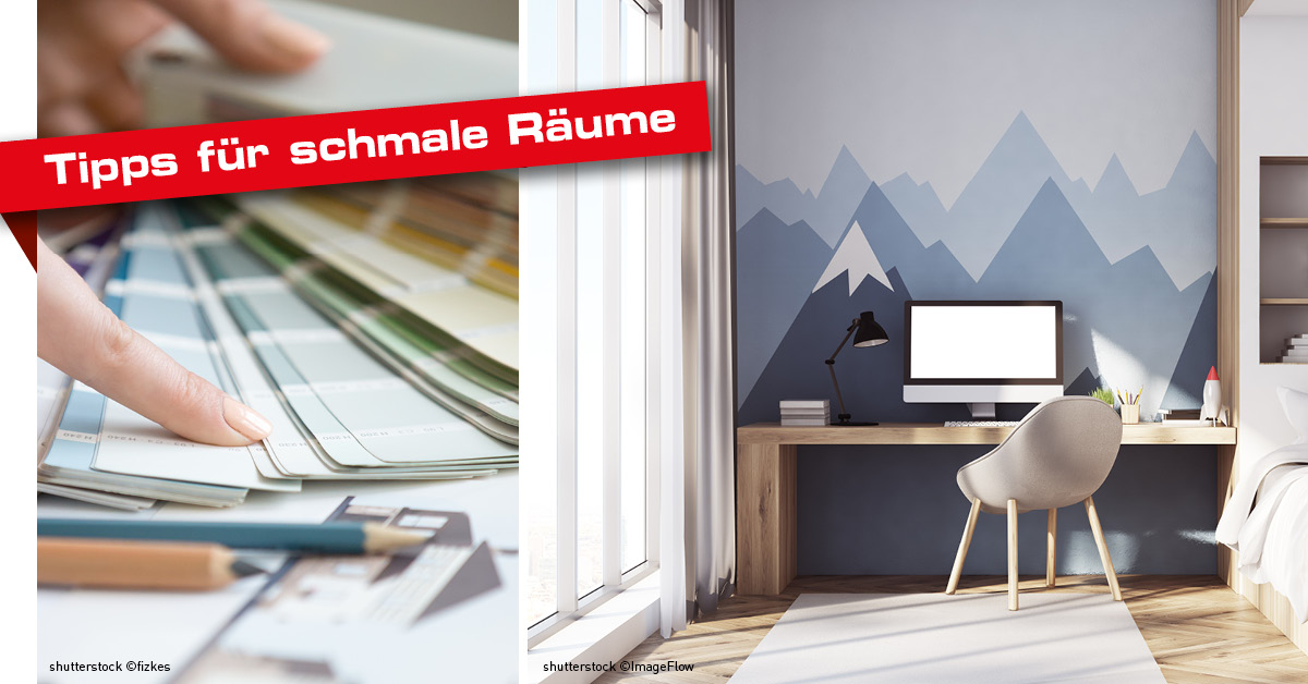 schmale räume