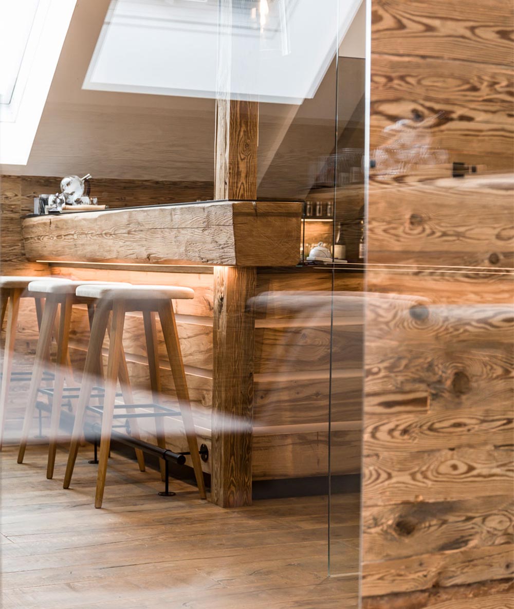 Altholz in der Wohnung