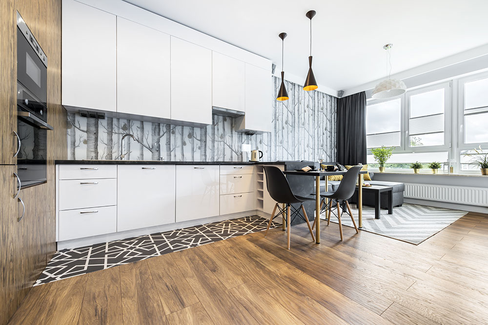 Bodenbelag Küche Parkett Holz Faustmann