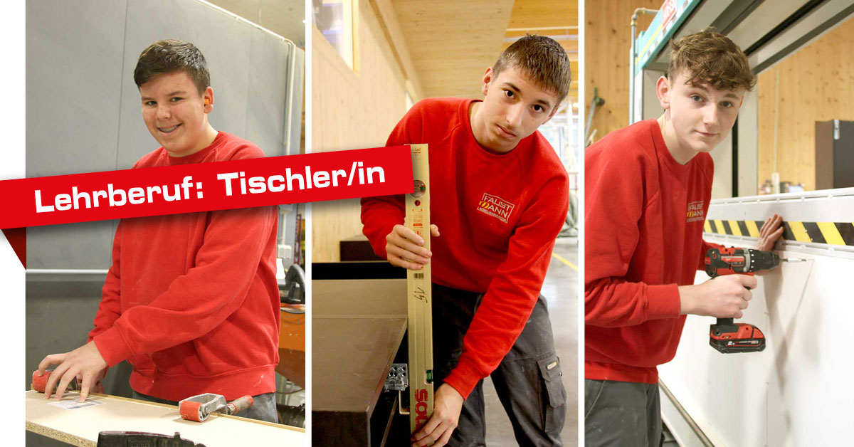 Lehre Tischler Tischlereitechnik Faustmann Lehrlinge